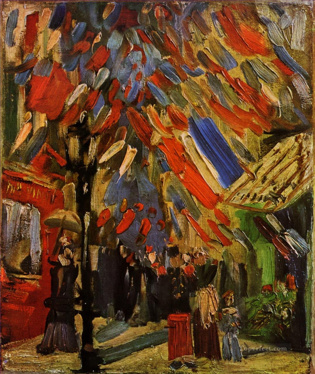 The Fourteenth of July Celebration in Paris Vincent van Gogh Oil Paintings